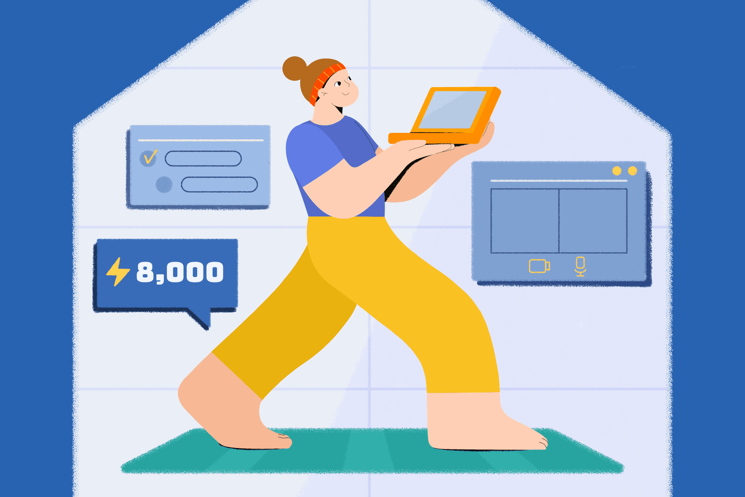 I work from home. How can I get more steps?