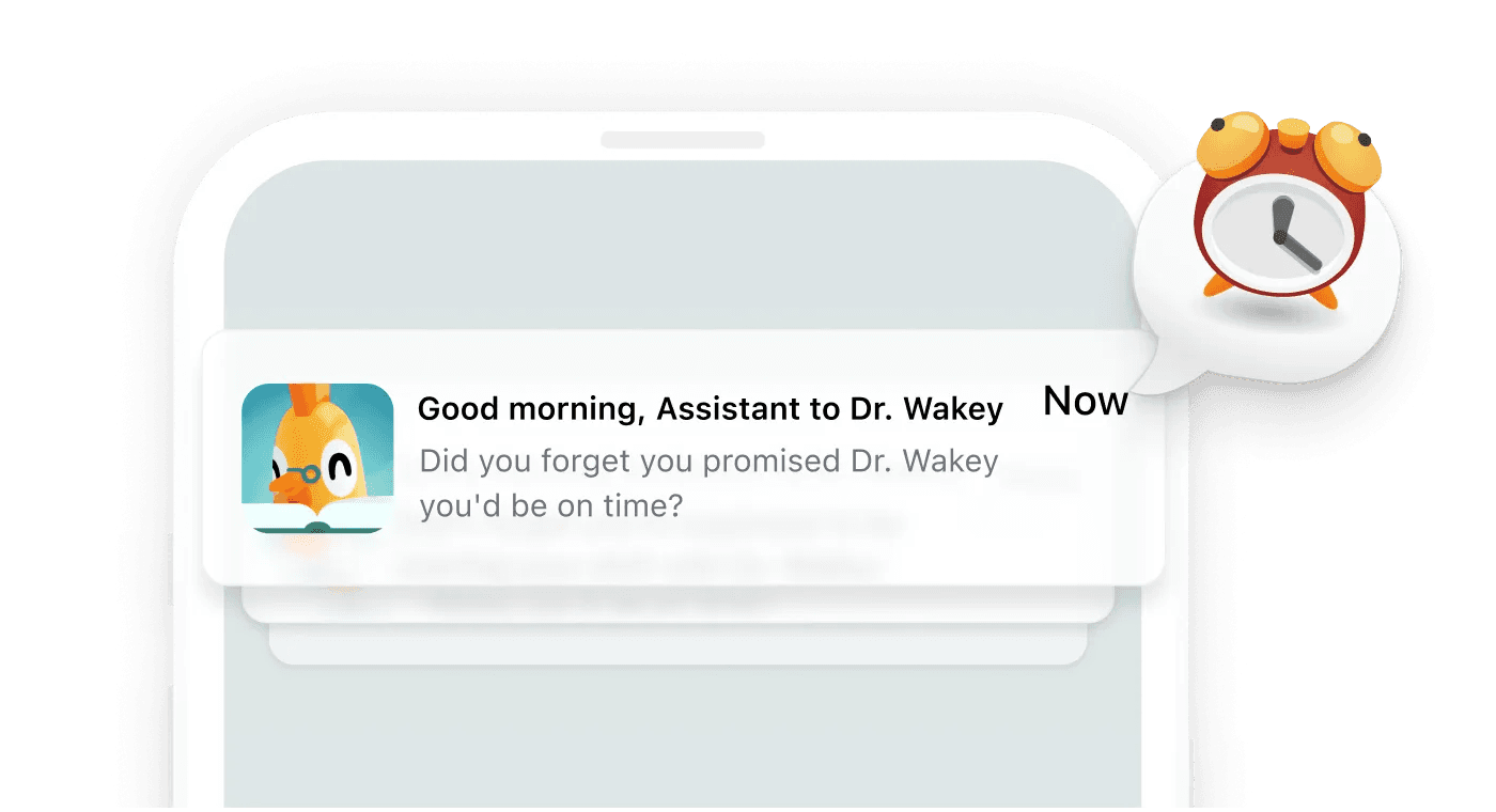 Let the Story Alarm Clock Get you up