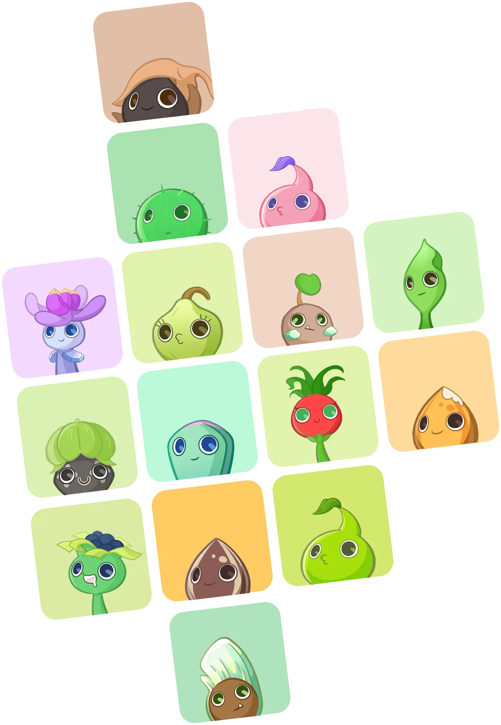 There are many plants in the app